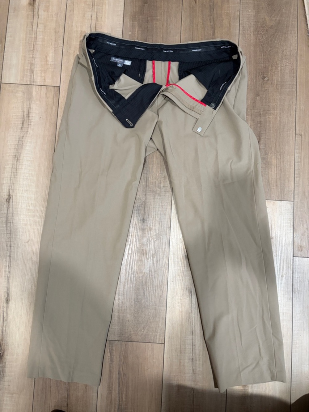 Van Heusen Men's Tan Chinos - Flex Straight Fit